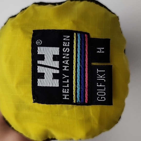 Helly Hansen Women's Yellow Packable Zip Up Golf Jacket Lightweight Size Medium - Picture 15 of 16